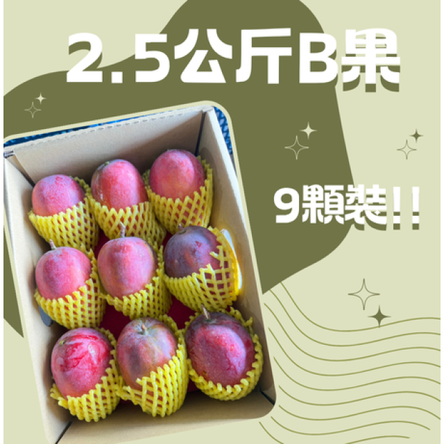 【炎果B果】2.5斤9顆